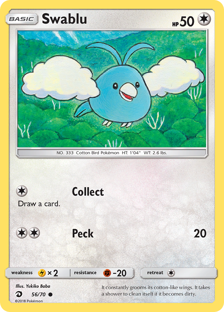 Swablu - 56/70 - Dragon Majesty