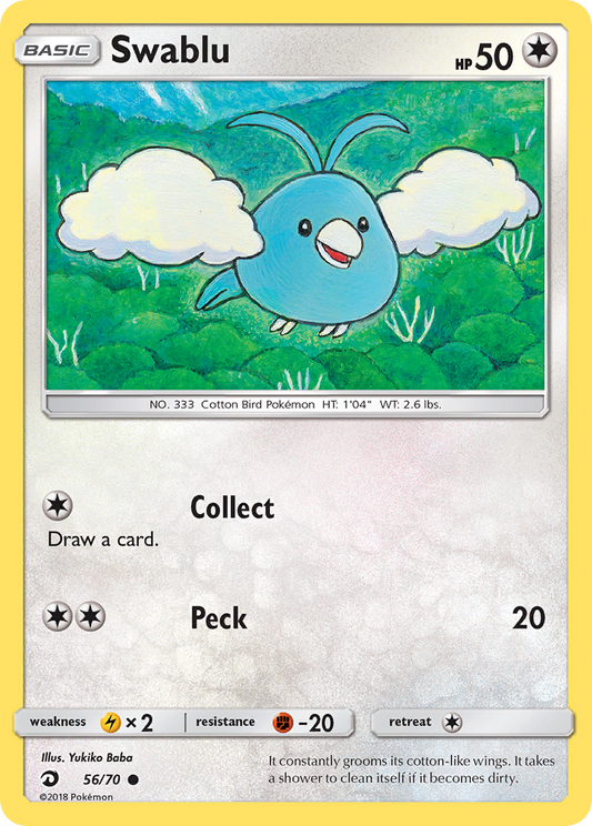 Swablu - 56/70 - Dragon Majesty