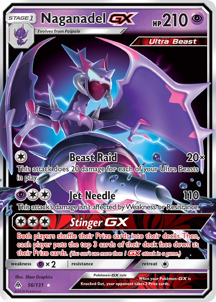 Naganadel-GX - 056/131 - Forbidden Light