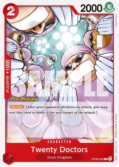 Twenty Doctors - OP08-003 - Common - Two Legends Pre-Release Cards