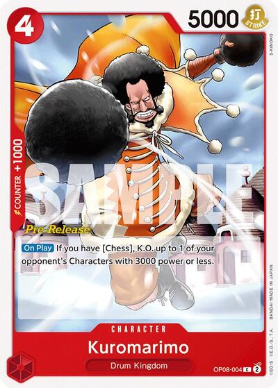 Kuromarimo - OP08-004 - Common - Two Legends Pre-Release Cards