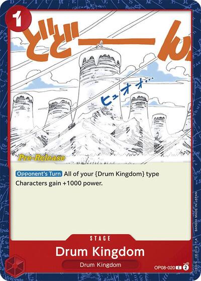 Drum Kingdom - OP08-020 - Common - Two Legends Pre-Release Cards