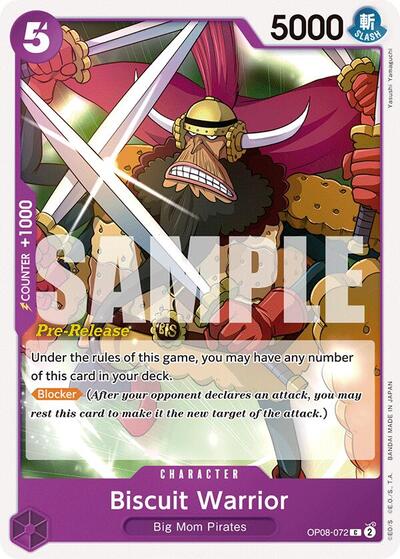Biscuit Warrior - OP08-072 - Common - Two Legends Pre-Release Cards
