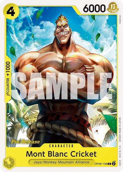 Mont Blanc Cricket - OP08-108 - Common - Two Legends Pre-Release Cards
