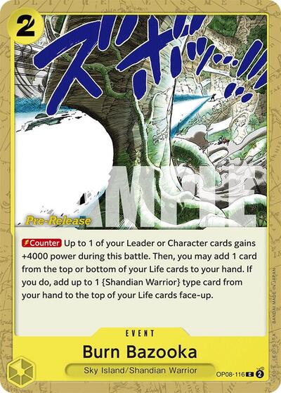 Burn Bazooka - OP08-116 - Common - Two Legends Pre-Release Cards