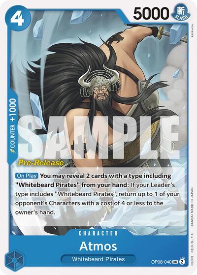 Atmos - OP08-040 - Uncommon - Two Legends Pre-Release Cards