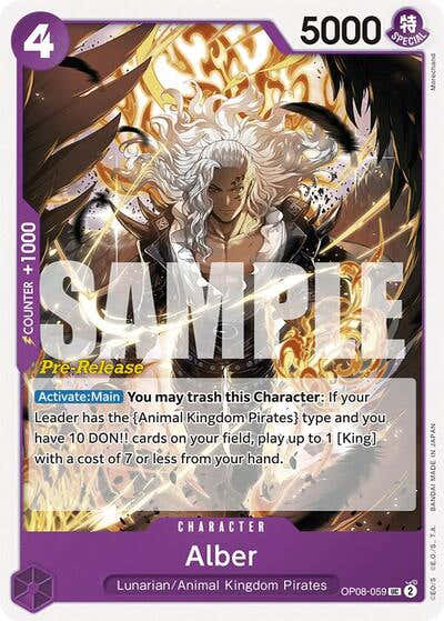 Alber - OP08-059 - Uncommon - Two Legends Pre-Release Cards