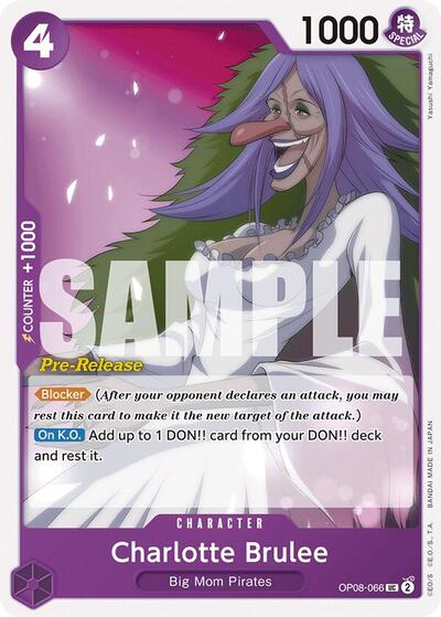 Charlotte Brulee - OP08-066 - Uncommon - Two Legends Pre-Release Cards
