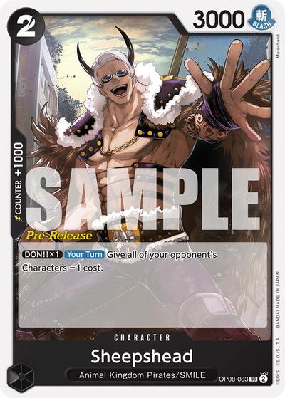 Sheepshead - OP08-083 - Uncommon - Two Legends Pre-Release Cards