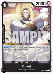 Duval - OP08-088 - Uncommon - Two Legends Pre-Release Cards