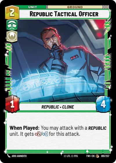 Republic Tactical Officer - 091/257 - Common - Twilight of the Republic