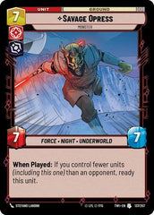 Savage Opress - Monster - 137/257 - Uncommon - Twilight of the Republic