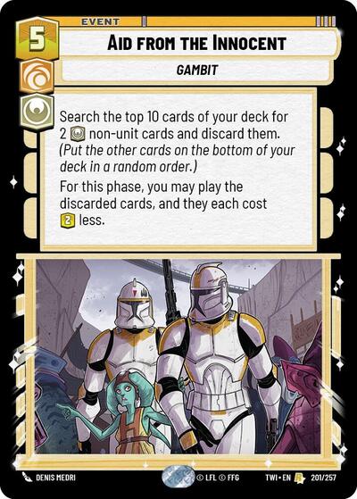 Aid from the Innocent - 201/257 - Rare - Twilight of the Republic