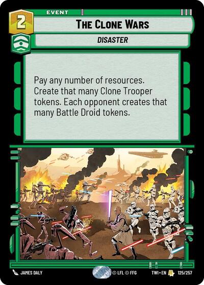 The Clone Wars - 125/257 - Rare - Twilight of the Republic