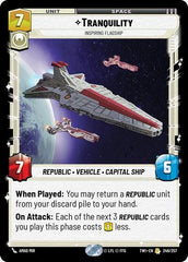 Tranquility - Inspiring Flagship - 246/257 - Rare - Twilight of the Republic
