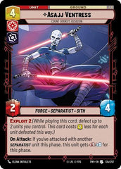Asajj Ventress - Count Dooku's Assassin - 134/257 - Uncommon - Twilight of the Republic