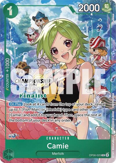 Camie (Championship 2024 Finalist Card Set) - OP06-025 - Rare - One Piece Promotion Cards