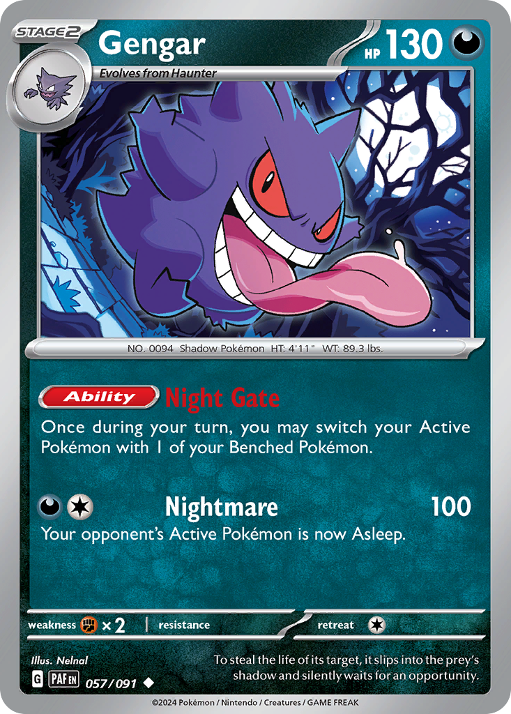 Gengar - 57/91 - Paldean Fates