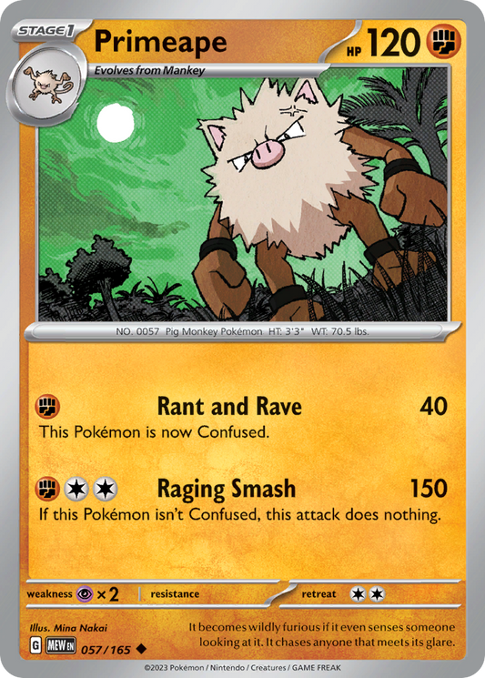 Primeape - 057/165 - 151