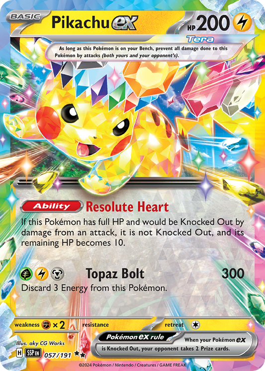 Pikachu ex - 057/191 - Surging Sparks