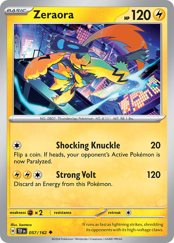 Zeraora - 057/162 - Temporal Forces