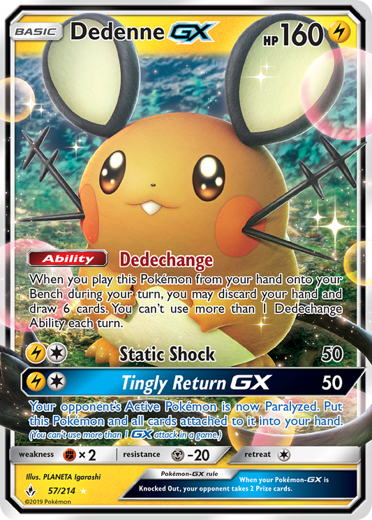 Dedenne-GX - 057/214 - Unbroken Bonds