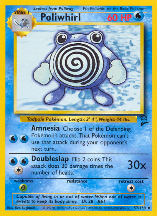 Poliwhirl - 057/130 - Base Set 2