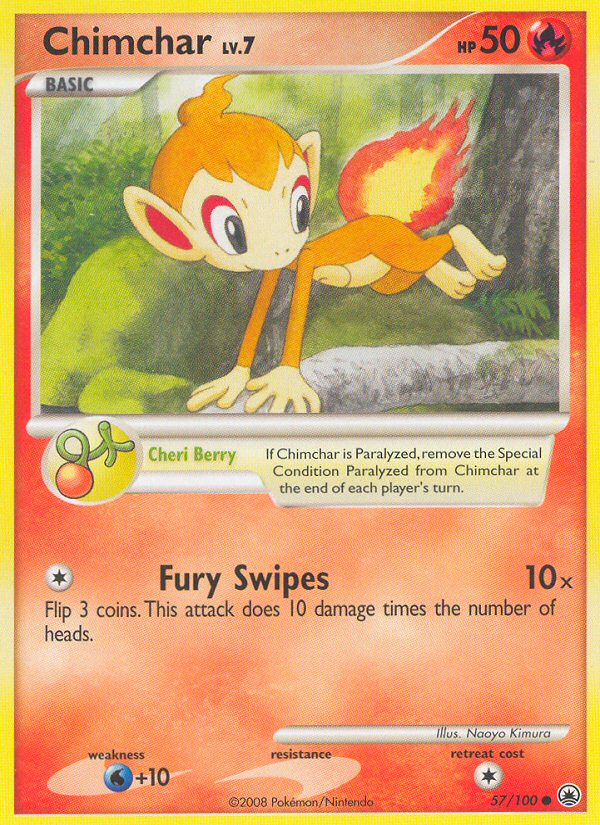 Chimchar - 057/100 - Majestic Dawn