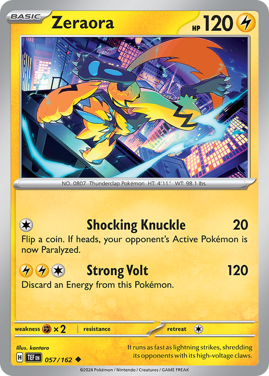 Zeraora - 057/162 - Temporal Forces