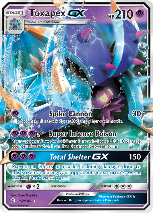 Toxapex-GX - 057/145 - Guardians Rising