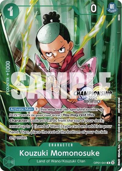 Kouzuki Momonosuke (CS 2024 Celebration Pack) - OP01-041 - Rare - One Piece Promotion Cards