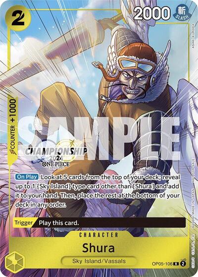 Shura (CS 2024 Celebration Pack) - OP05-106 - Rare - One Piece Promotion Cards