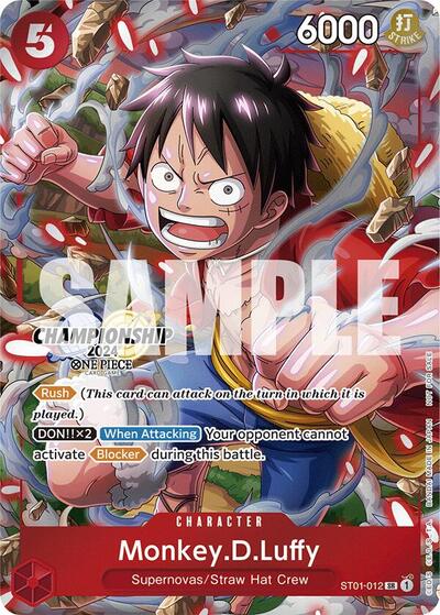 Monkey.D.Luffy (CS 2024 Celebration Pack) - ST01-012 - Super Rare - One Piece Promotion Cards