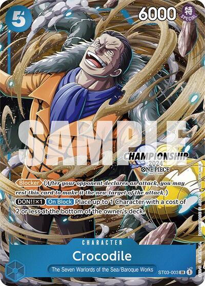 Crocodile (CS 2024 Celebration Pack) - ST03-003 - Super Rare - One Piece Promotion Cards