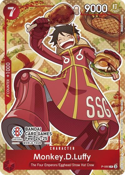 Monkey.D.Luffy (Bandai Card Games Fest 24-25) - P-080 - Promo - One Piece Promotion Cards