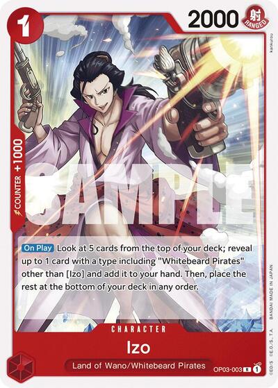 Izo - OP03-003 - Rare - RED Edward.Newgate