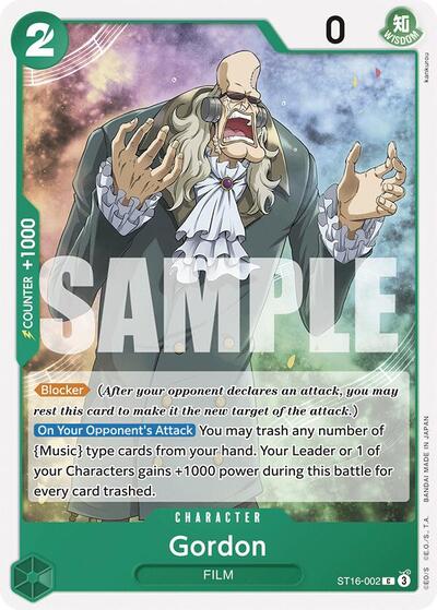 Gordon - ST16-002 - Common - ST-16: Starter Deck 16 GREEN Uta