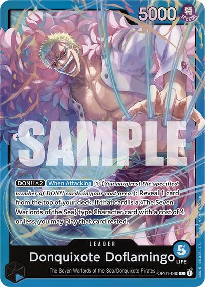 Donquixote Doflamingo - OP01-060 - Leader - BLUE Donquixote Doflamingo