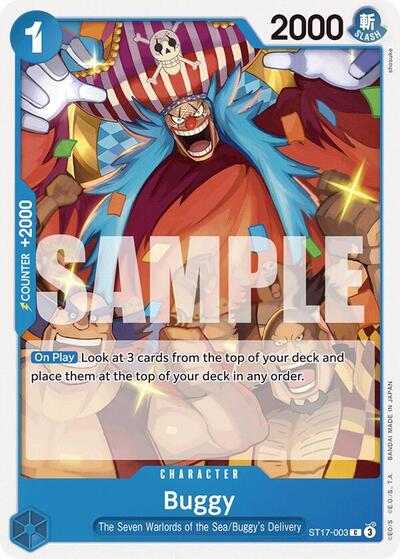 Buggy - ST17-003 - Common - BLUE Donquixote Doflamingo