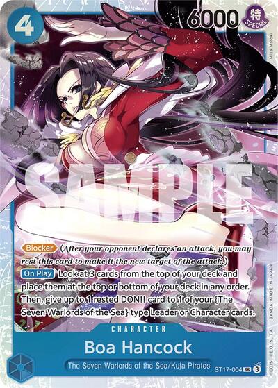 Boa Hancock - ST17-004 - Super Rare - BLUE Donquixote Doflamingo
