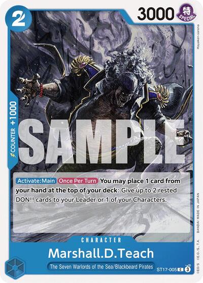Marshall.D.Teach - ST17-005 - Common - ST-17: Starter Deck 17 BLUE Donquixote Doflamingo