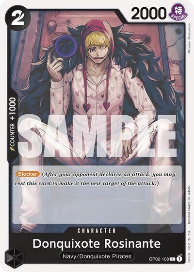 Donquixote Rosinante - OP02-108 - Common - BLACK Smoker