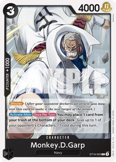 Monkey.D.Garp - ST19-005 - Common - BLACK Smoker