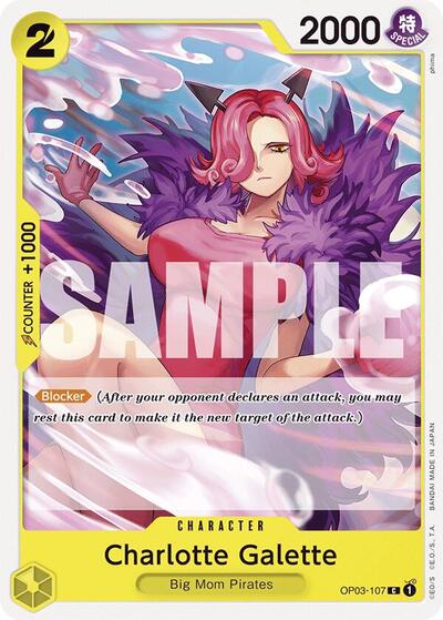 Charlotte Galette - OP03-107 - Common - YELLOW Charlotte Katakuri