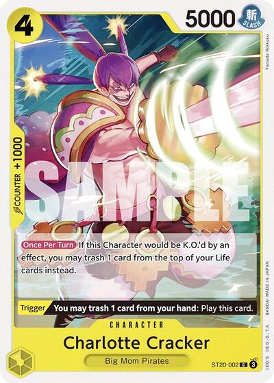 Charlotte Cracker - ST20-002 - Common - ST-20: Starter Deck 20 YELLOW Charlotte Katakuri