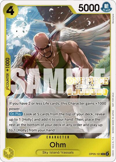 Ohm (Judge Pack Vol. 4) - OP05-101 - Rare - One Piece Promotion Cards