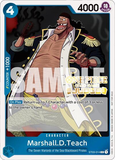 Marshall.D.Teach (Judge Pack Vol. 4) - ST03-014 - Common - One Piece Promotion Cards