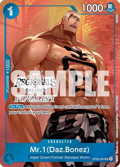 Mr.1 (Daz.Bonez) (Offline Regional 2024 Vol. 3) [Finalist] - OP02-063 - Uncommon - One Piece Promotion Cards
