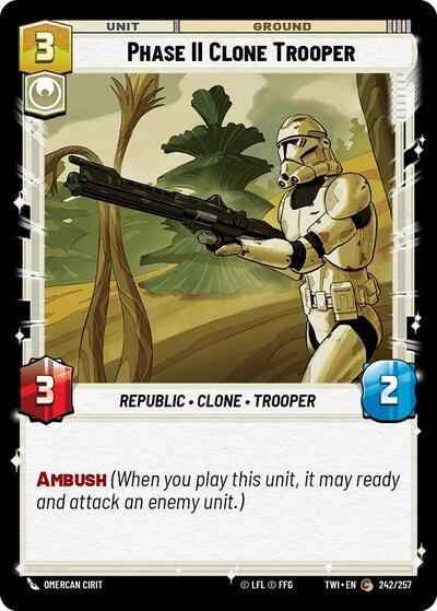 Phase II Clone Trooper - 242/257 - Common - Twilight of the Republic