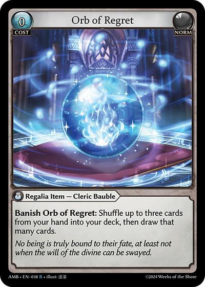Orb of Regret - 018 - Rare - Mortal Ambition